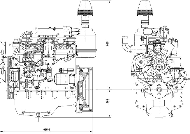 Дизельный двигатель ММЗ Д-246.1